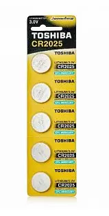 Батарейки Toshiba CR2025/5BL Lithium