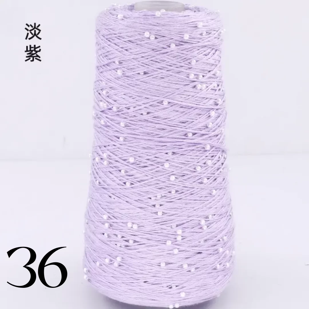 Бусины на хлопке, Цвет 36, Сиреневый