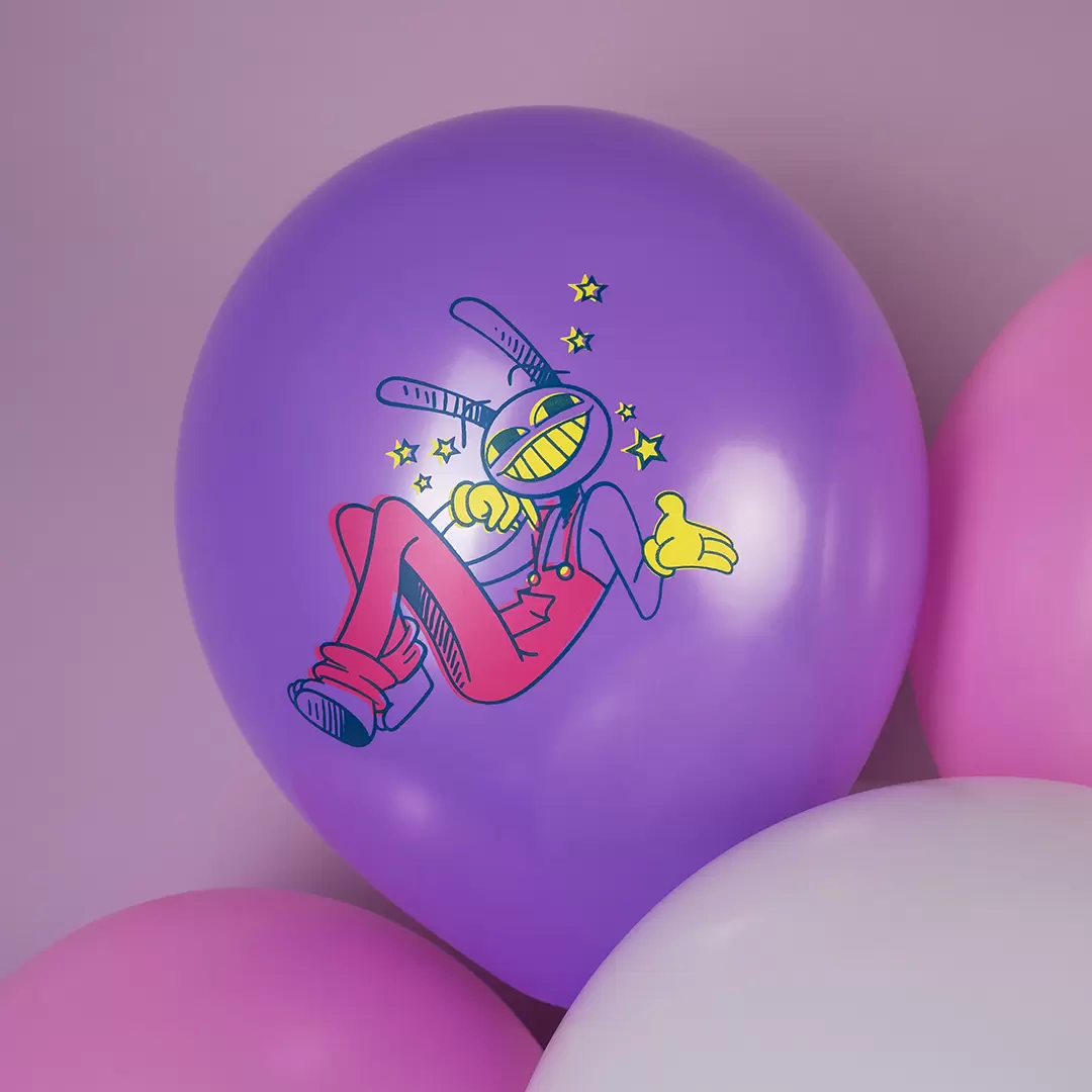Шар с гелием  (12''/30 см) Удивительный цирк, Ассорти, пастель, 1 ст