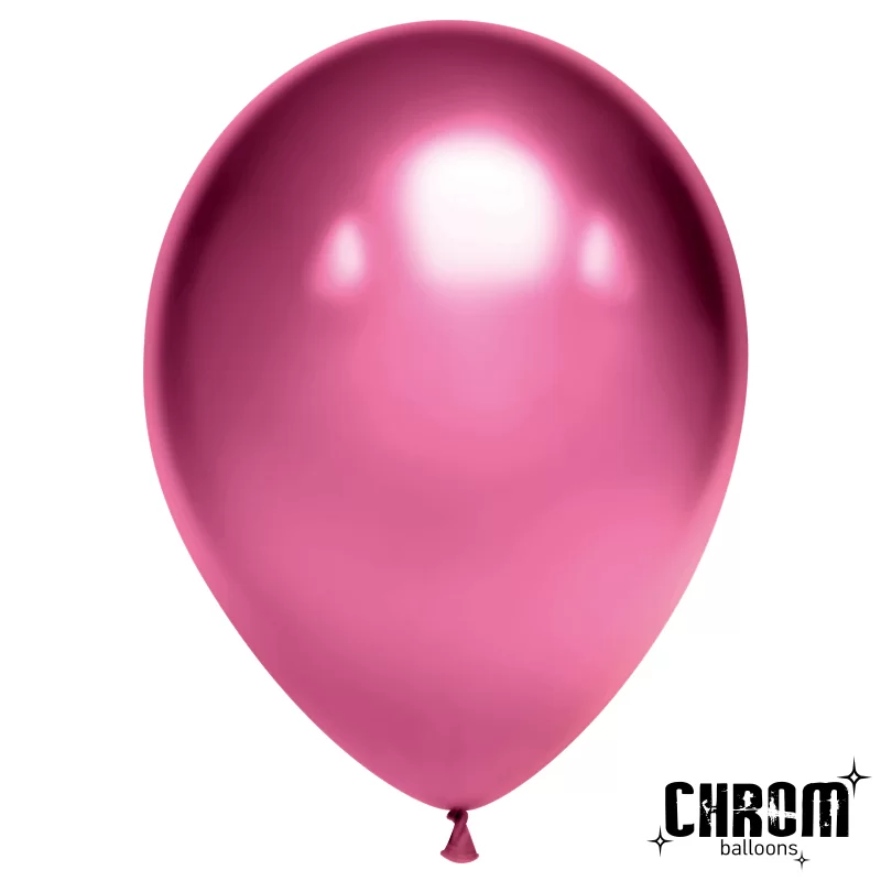 Шар с гелием (12''/30 см) Фуше, хром