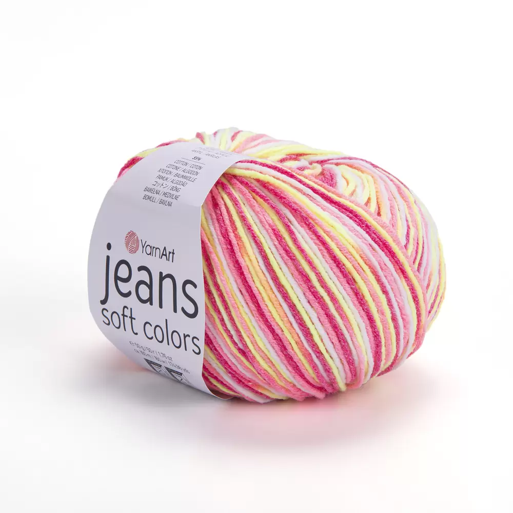 Пряжа Yarnart JEANS SOFT COLOR цвет 6214