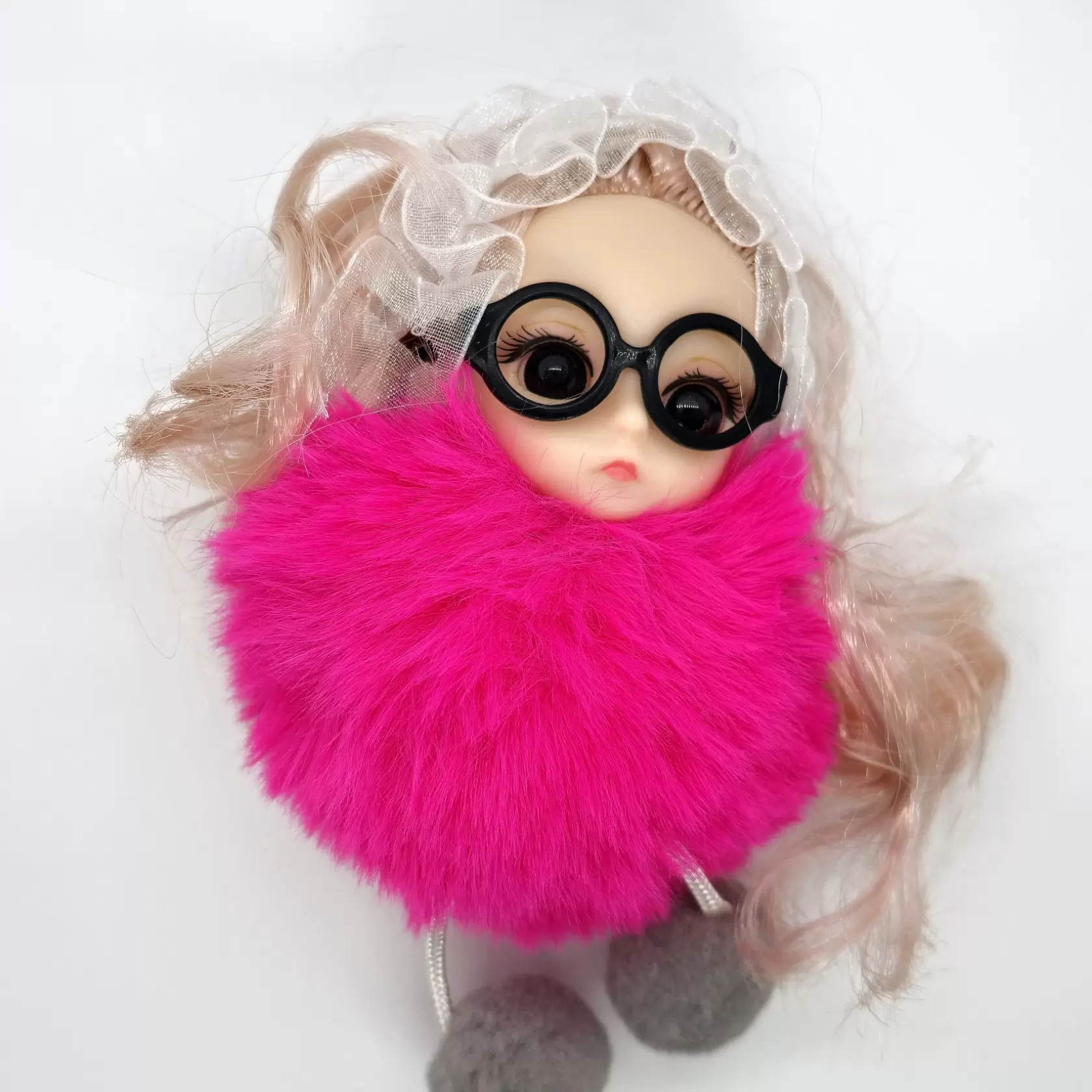 Брелок Куколка в очках, 045