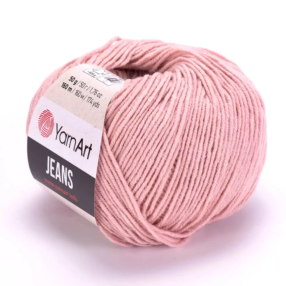 Пряжа Yarnart JEANS цвет 83 Пудровый