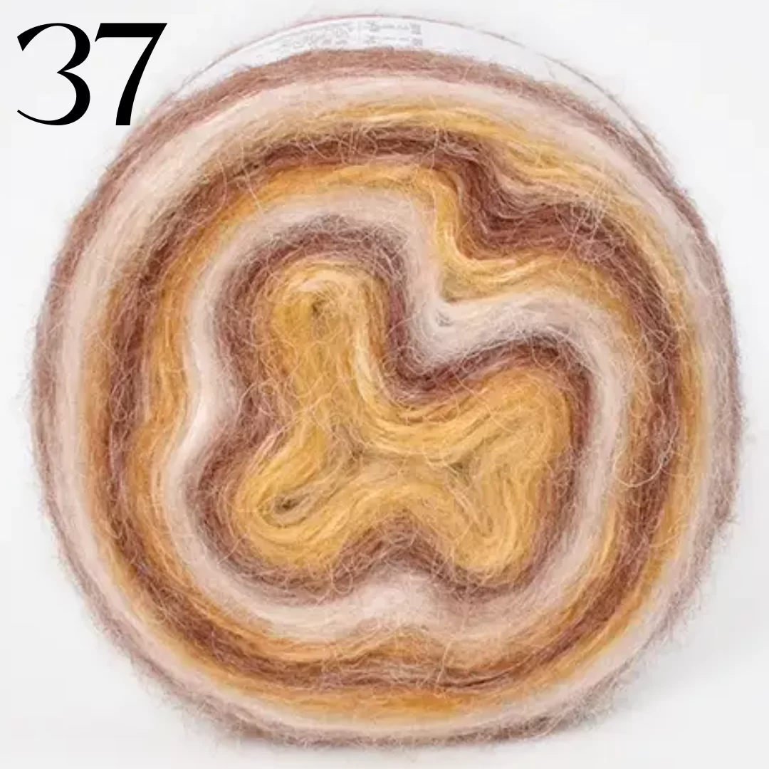 Мохер 55, Цвет Градиент 37, Жатва
