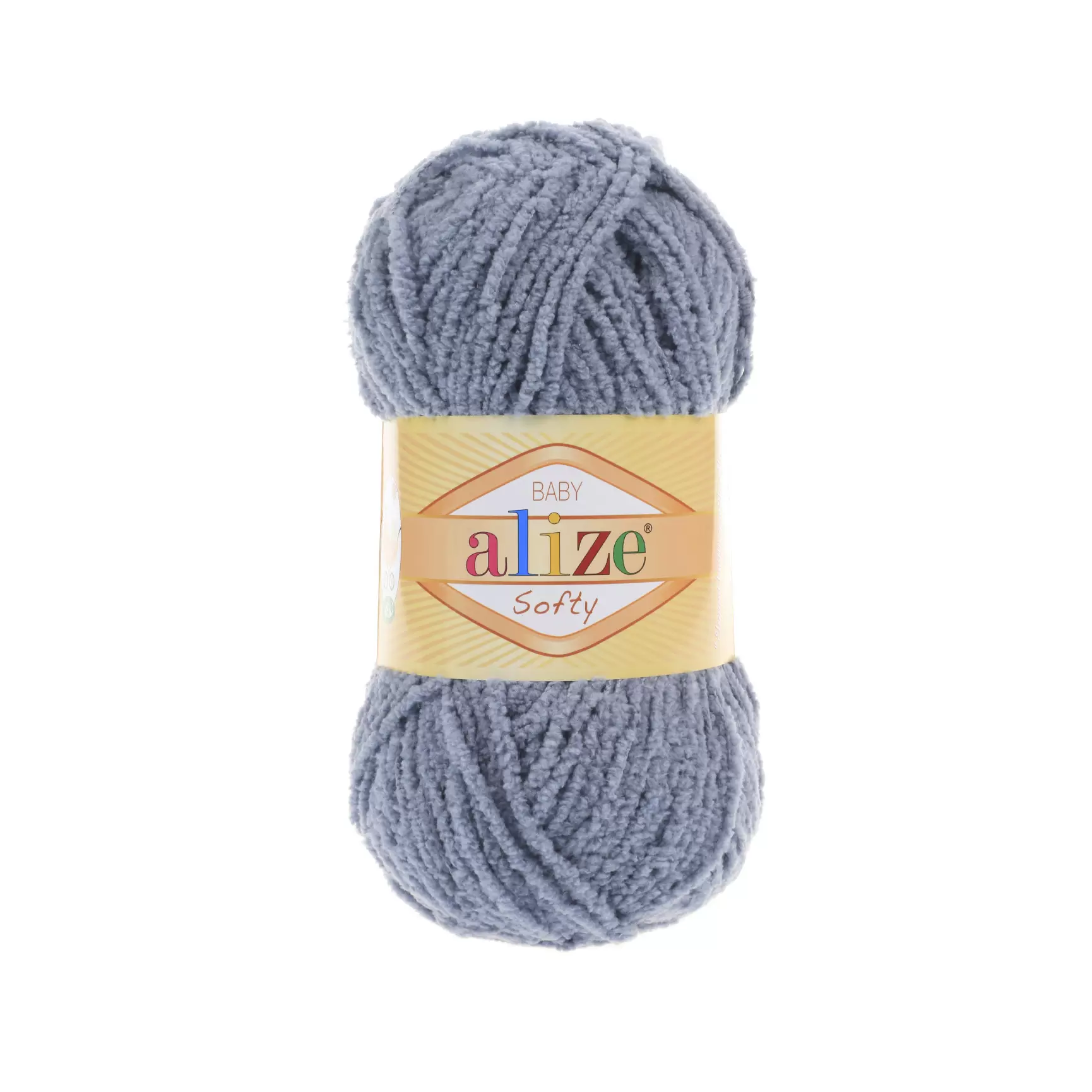 Пряжа Alize Softy цвет 119 Серое небо