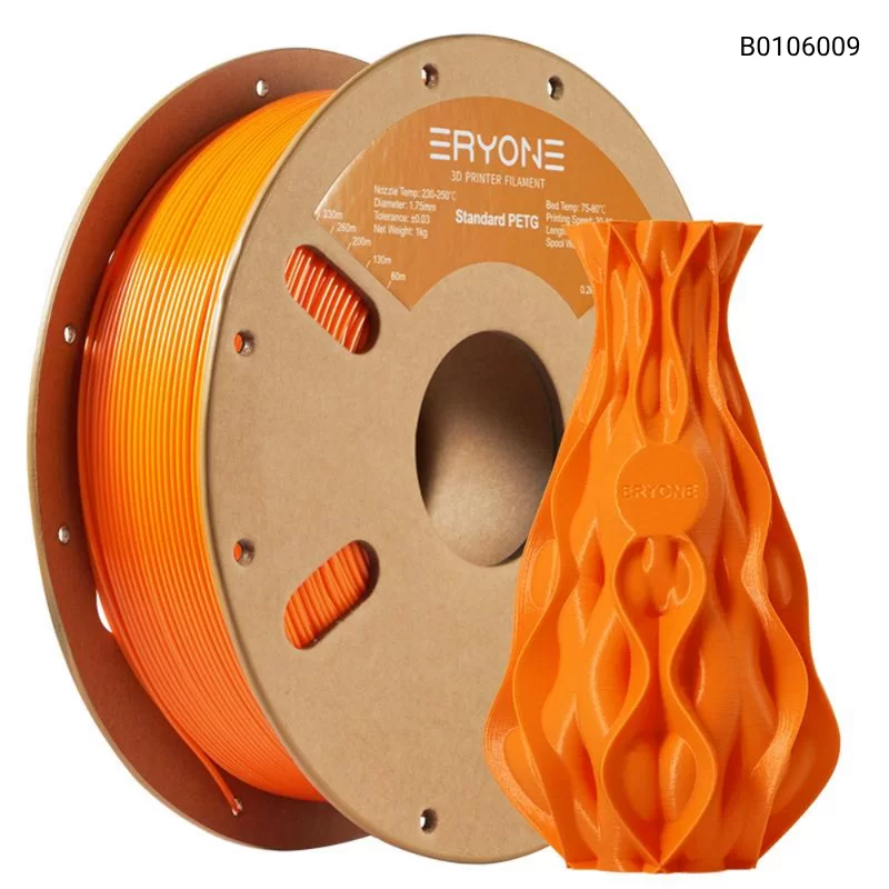 Пластик для 3D принтера Eryone PETG 1.75mm, 1KG/roll, Цвет Orange