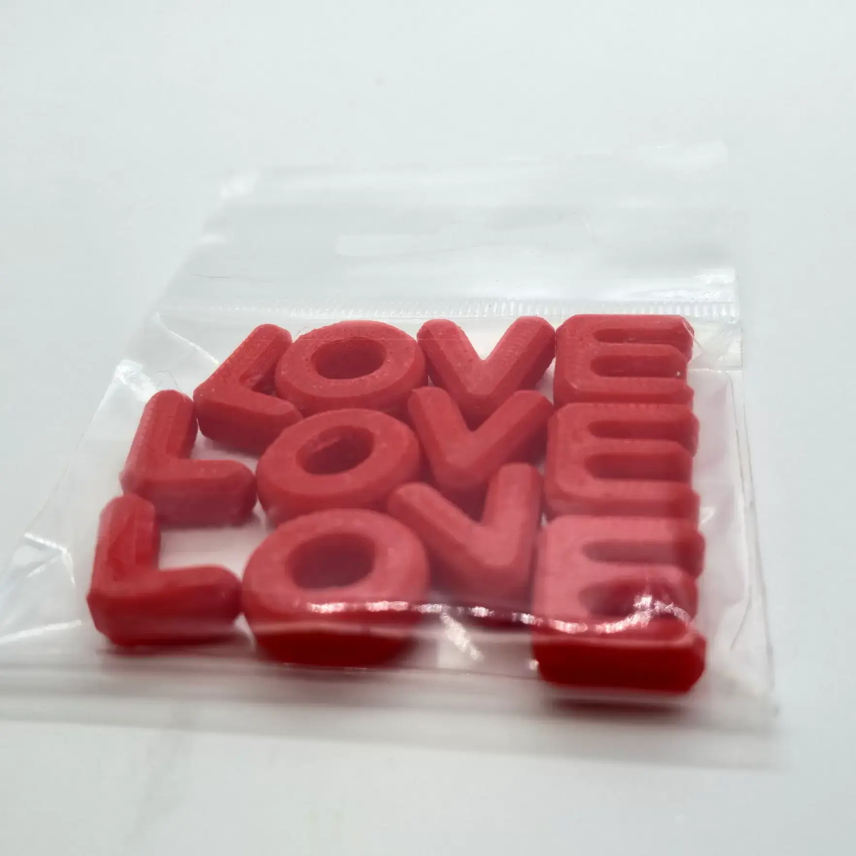 3Д Буквы 3 набора LOVE, Цвет красный