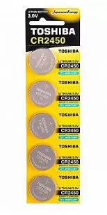 Батарейки Toshiba CR2450/5BL Lithium