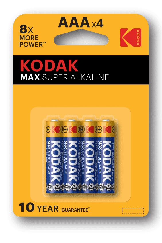 Батарейки Kodak LR03/4BL Max Super Alkaline