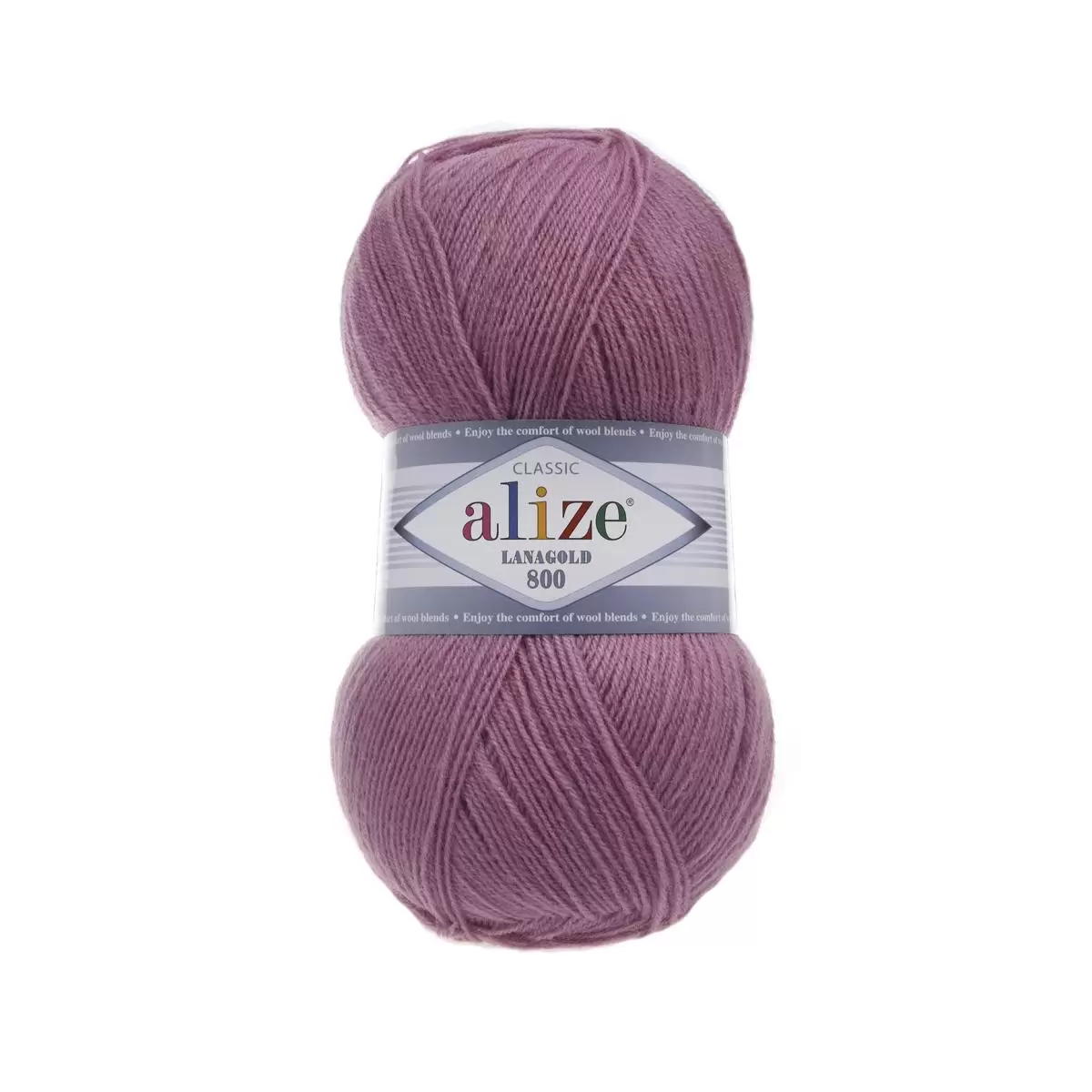 Пряжа Alize LANAGOLD 800 цвет (28) Сухая Роза