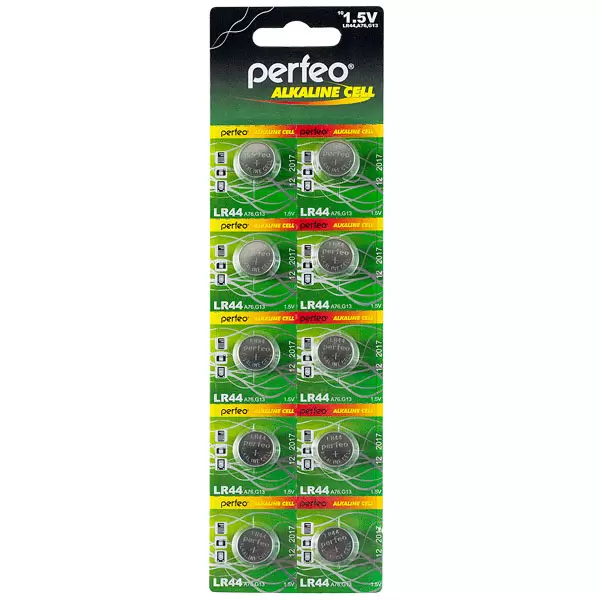 Батарейки Perfeo AG13 (LR44, G13, LR1154) 10BL Alkaline Cell