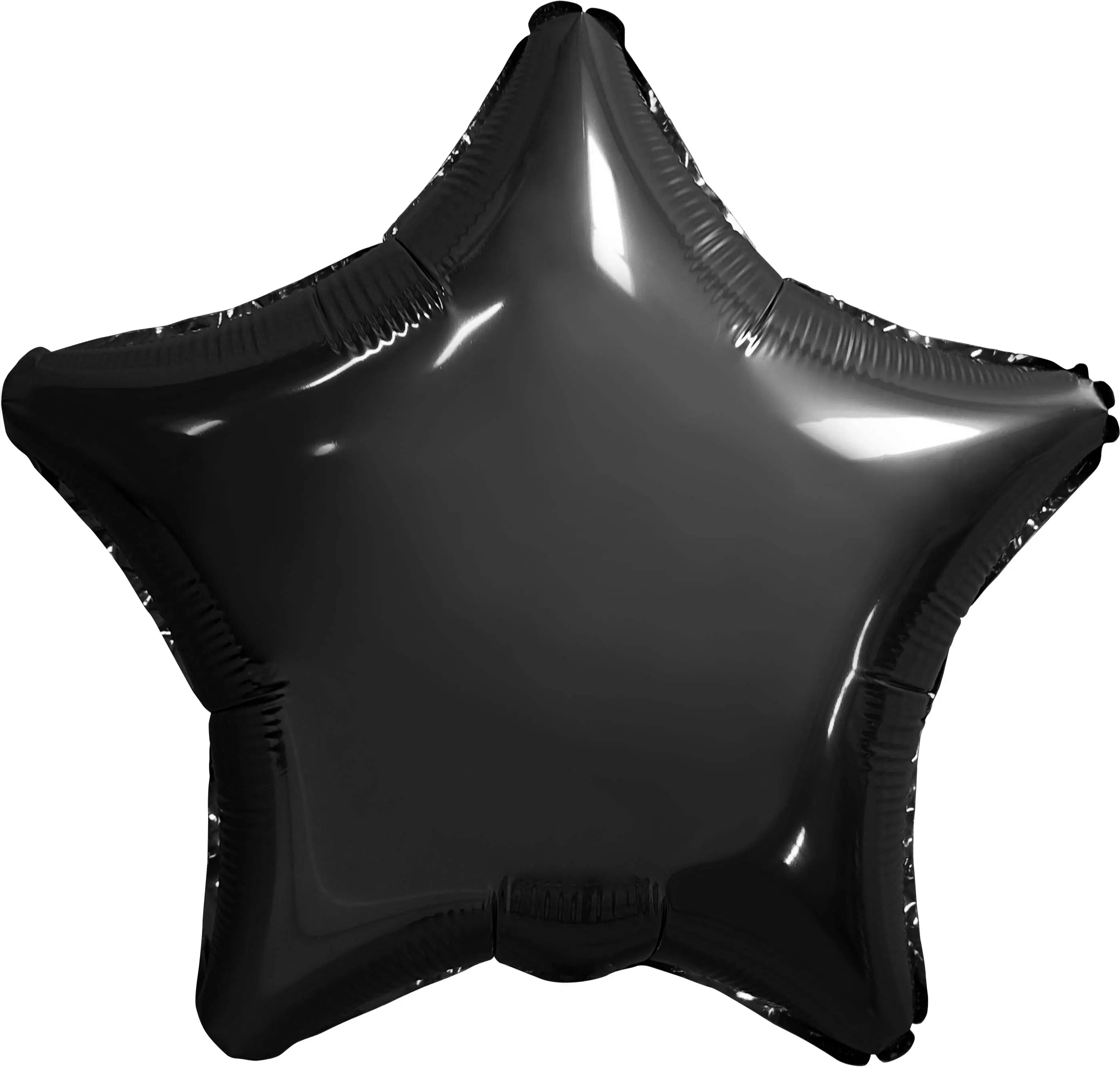 Шар с гелием (19"/48 см) Звезда, Черный