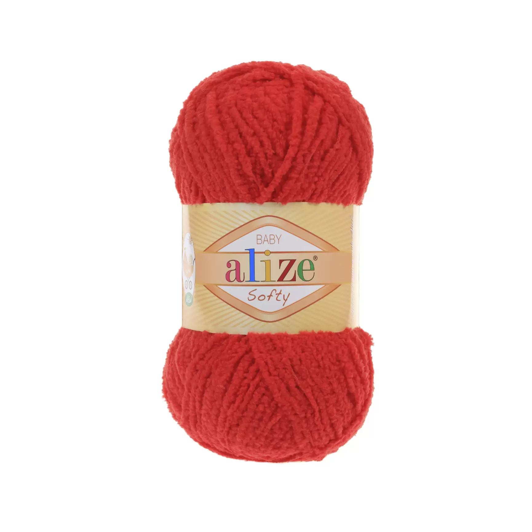 Пряжа Alize Softy цвет 56 Красный