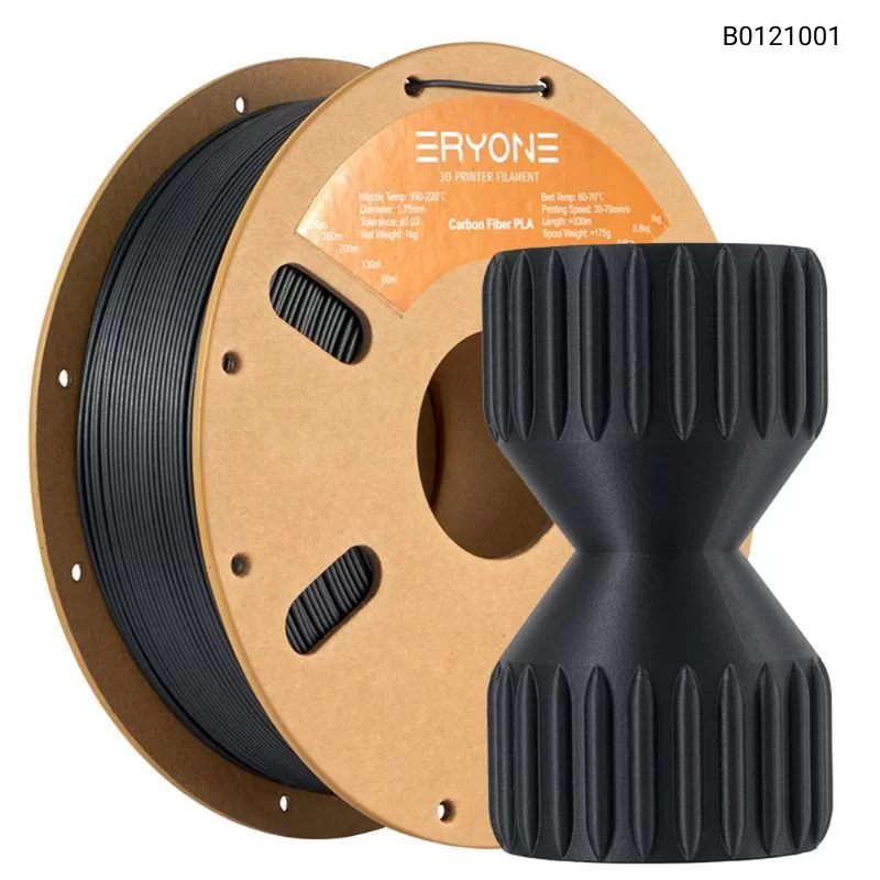 Пластик для 3D принтера Eryone Carbon Fiber PLA, Цвет Black