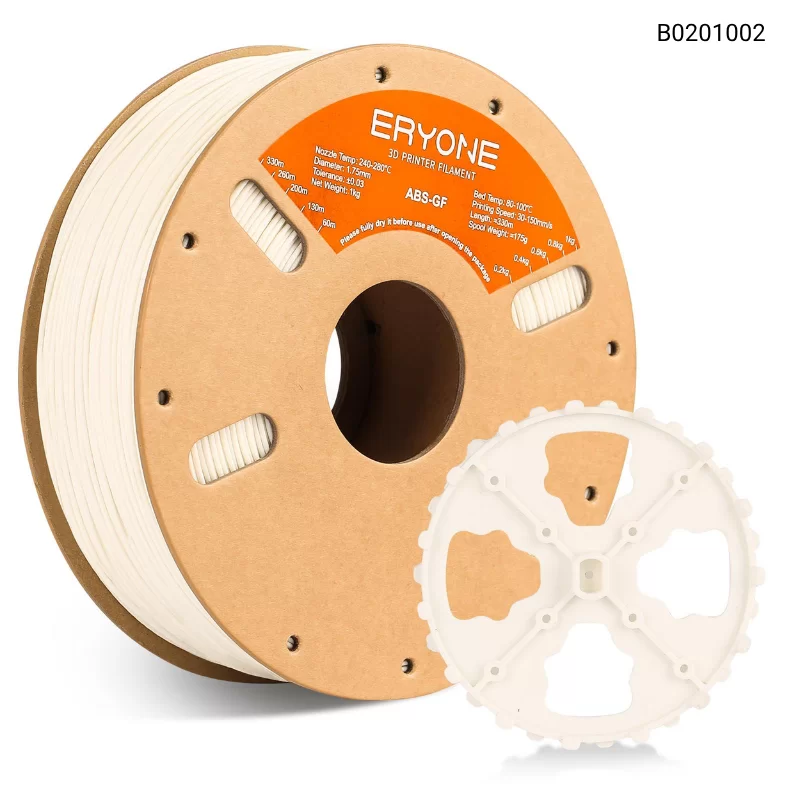 Пластик для 3D принтера Eryone Glass Fiber ABS (1kg, 275m), Цвет White