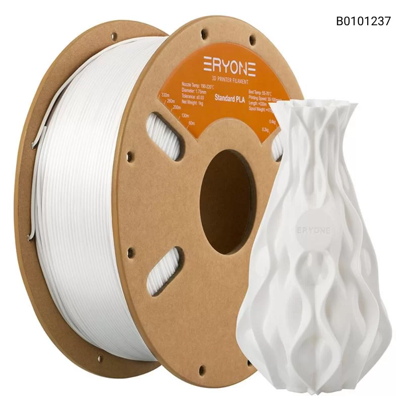 Пластик для 3D принтера Eryone Standard PLA 1.75mm, 1KG/roll, Цвет Milky White
