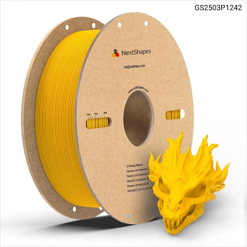 Пластик для 3D принтера Standard PLA 1.75mm, 1KG/roll, Цвет Теплый желтый
