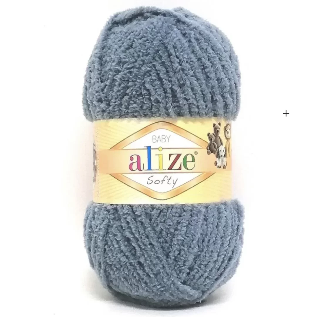 Пряжа Alize Softy цвет 402 Серый