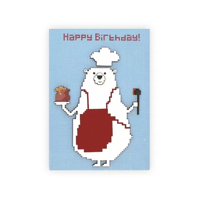 Открытка ручной работы "Happy Birthday!", А-272