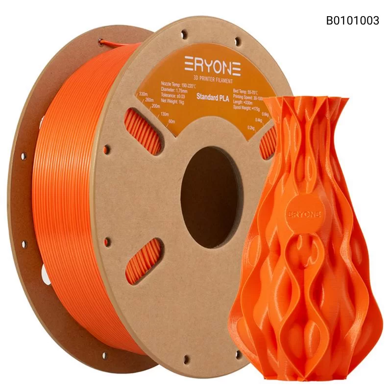 Пластик для 3D принтера Eryone Standard PLA 1.75mm, 1KG/roll, Цвет Orange