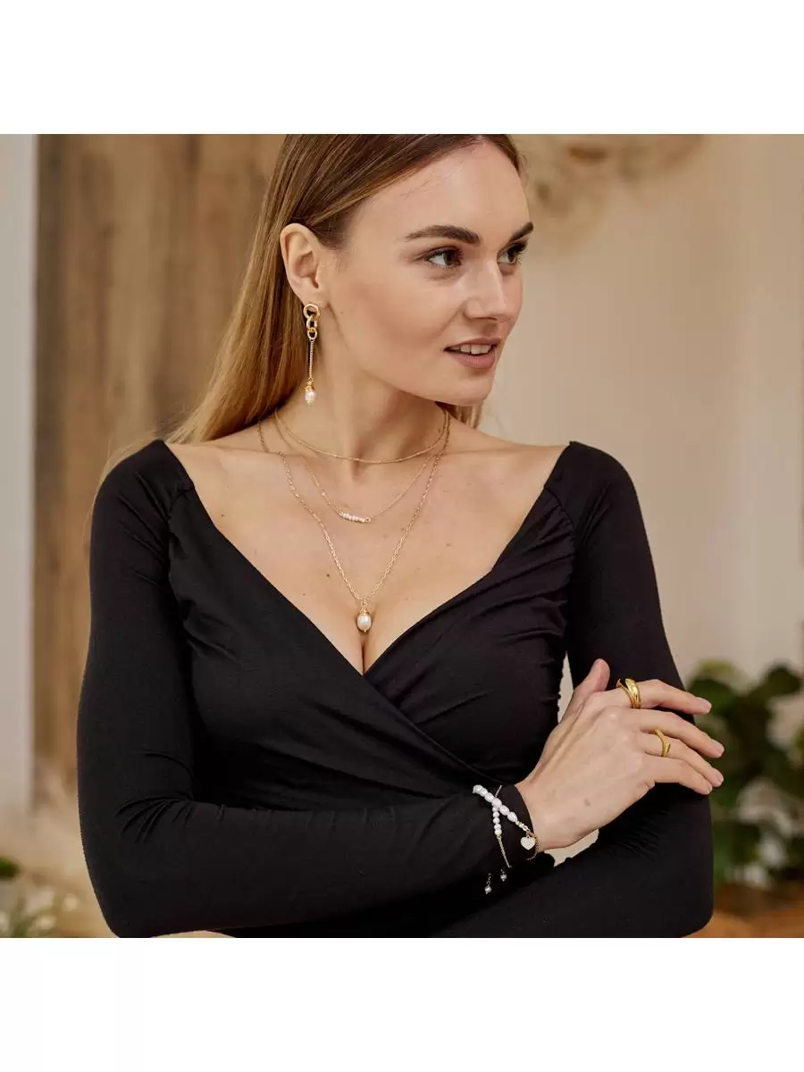 Безразмерное кольцо с позолотой, Grande Stella