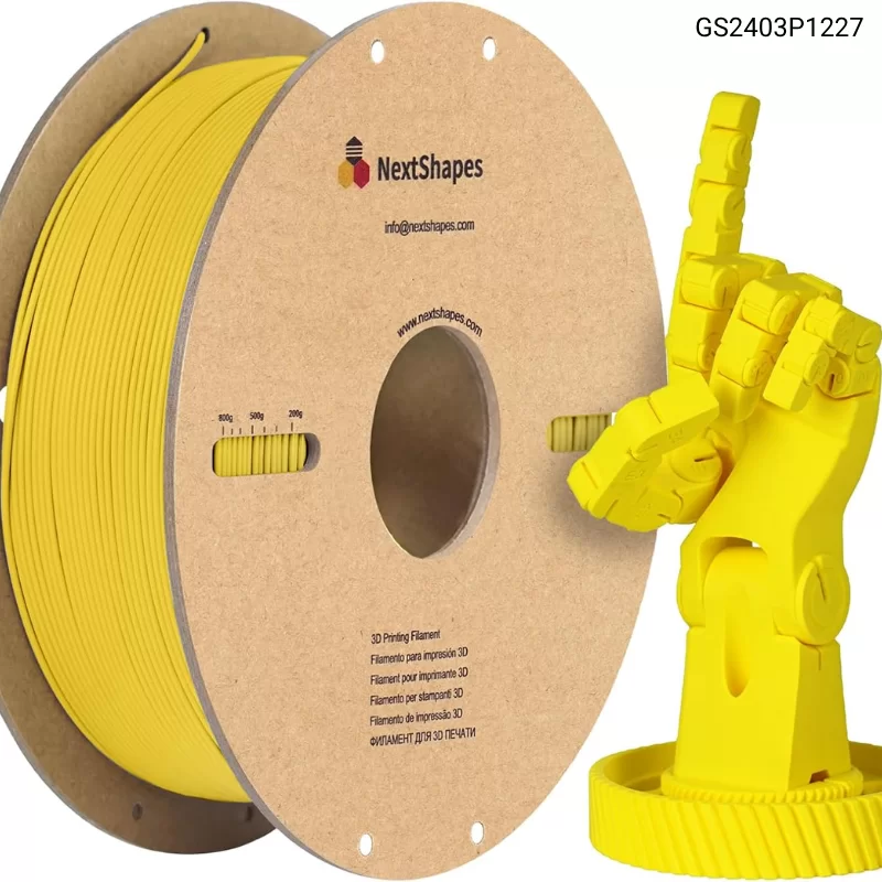 Пластик для 3D принтера Standard PLA 1.75mm, 1KG/roll, Цвет Желтый
