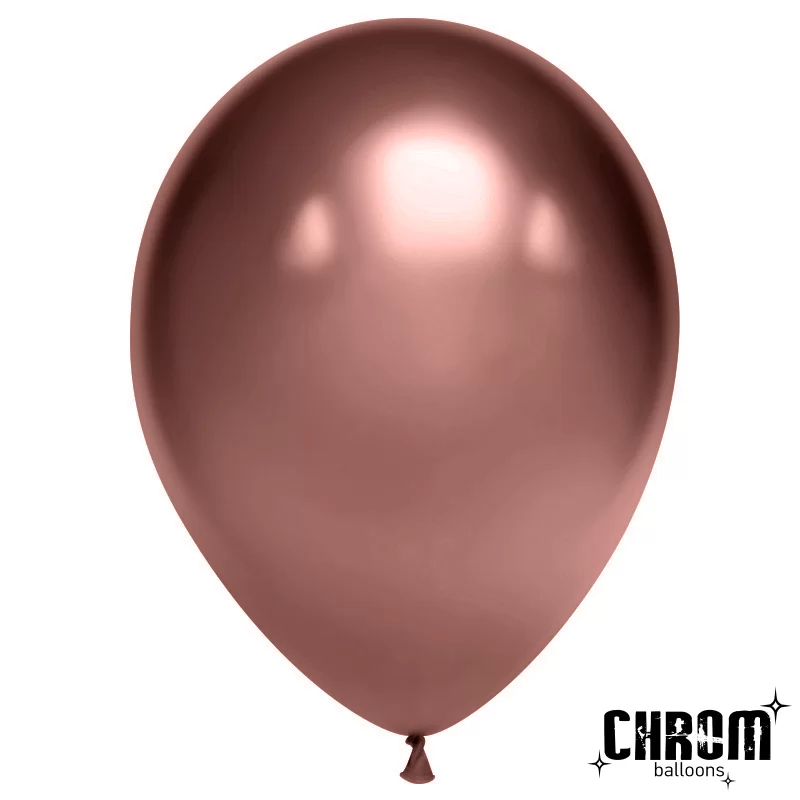 Шар с гелием (12''/30 см) Трюфель, хром