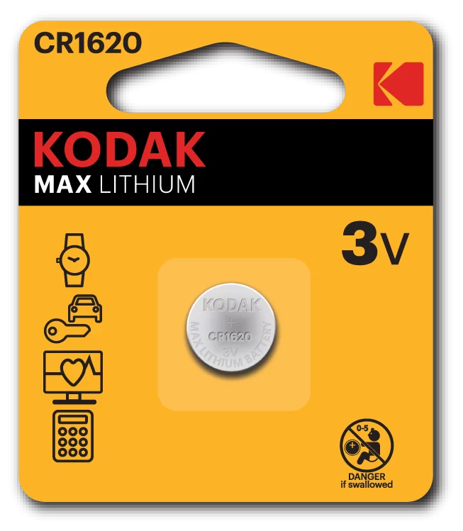 Батарейки Kodak CR1620/1BL Max Lithium