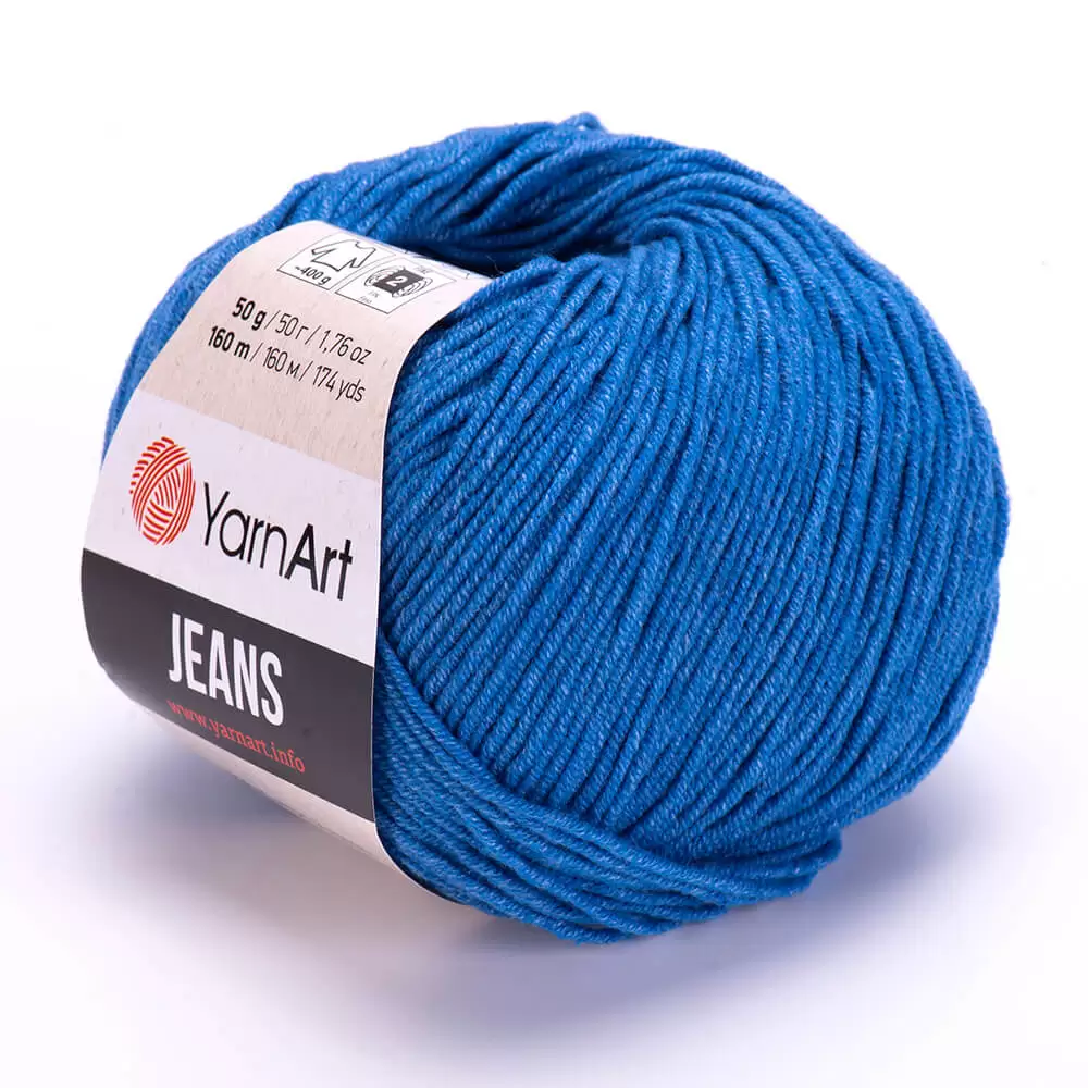 Пряжа Yarnart JEANS цвет 16 Синий