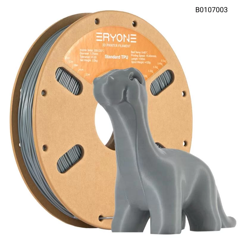 Пластик для 3D принтера Eryone TPU （95A）1.75mm, 0.5KG/roll, Цвет Gray