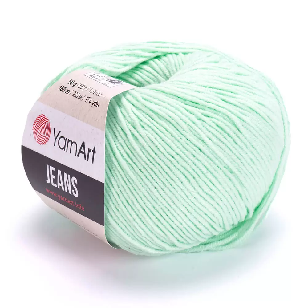 Пряжа Yarnart JEANS цвет 79 Мята