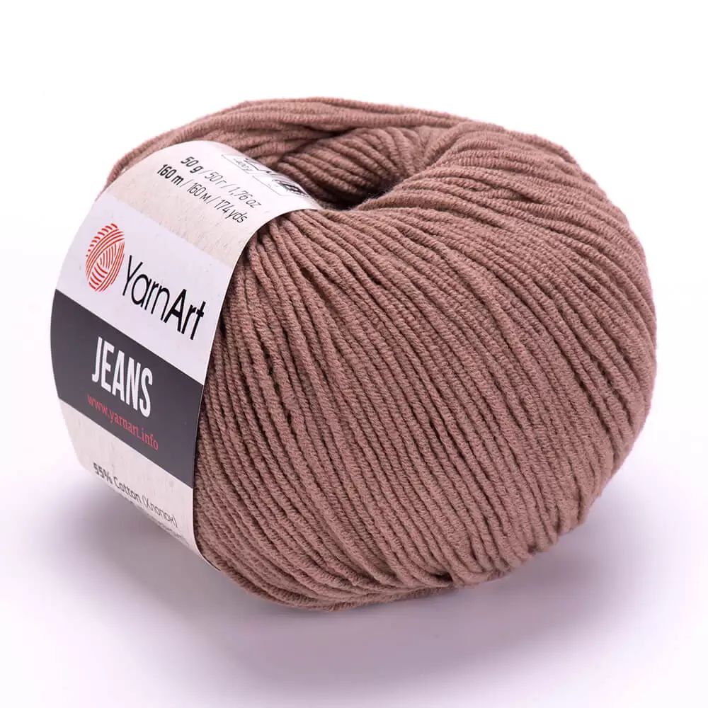 Пряжа Yarnart JEANS цвет 71 Светло-Коричневый