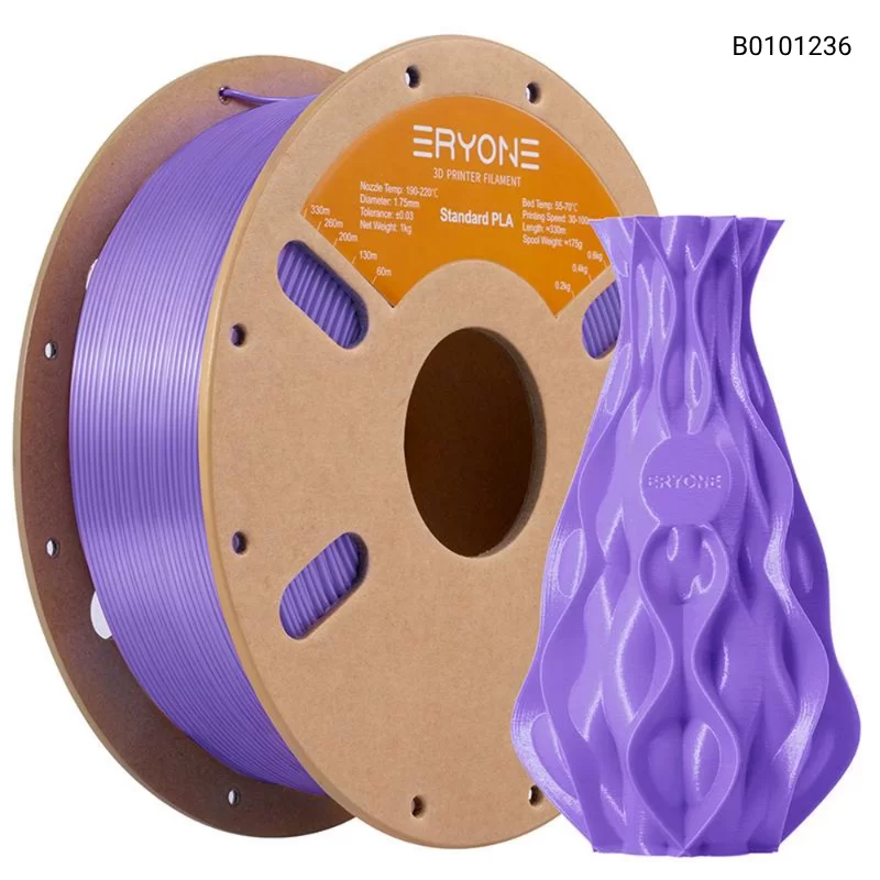 Пластик для 3D принтера Eryone Standard PLA 1.75mm, 1KG/roll, Цвет Lavender Purple