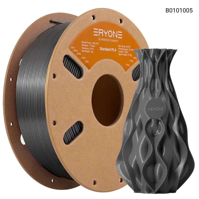 Пластик для 3D принтера Eryone Standard PLA 1.75mm, 1KG/roll, Цвет Gray