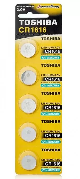 Батарейки Toshiba CR1616/5BL Lithium