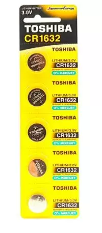 Батарейки Toshiba CR1632/5BL Lithium