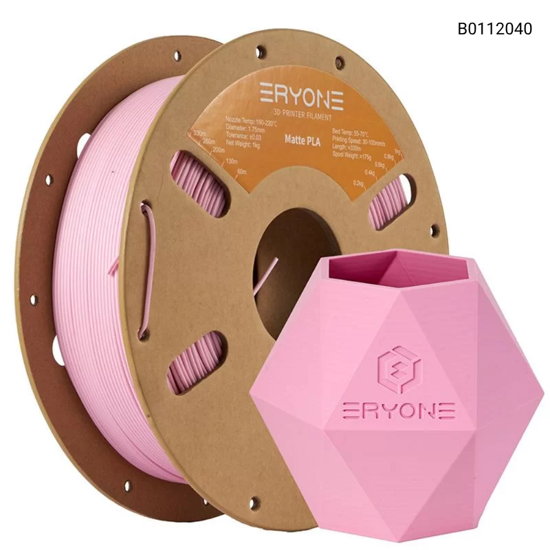 Пластик для 3D принтера Eryone Matte PLA 1.75mm, 1KG/roll, Цвет Pink