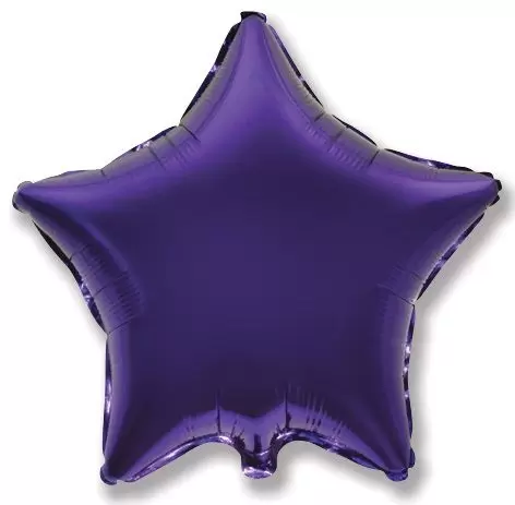 Шар с гелием (32"/81 см) Звезда, Фиолетовый
