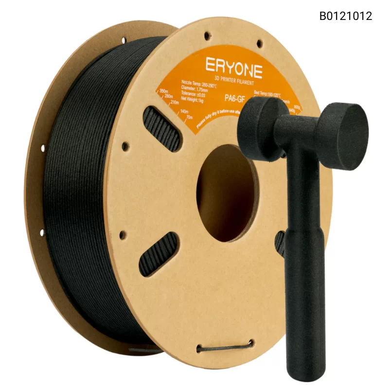 Пластик для 3D принтера Eryone Carbon Fiber Nylon 1.75mm, 0.8kg/roll, Цвет Black