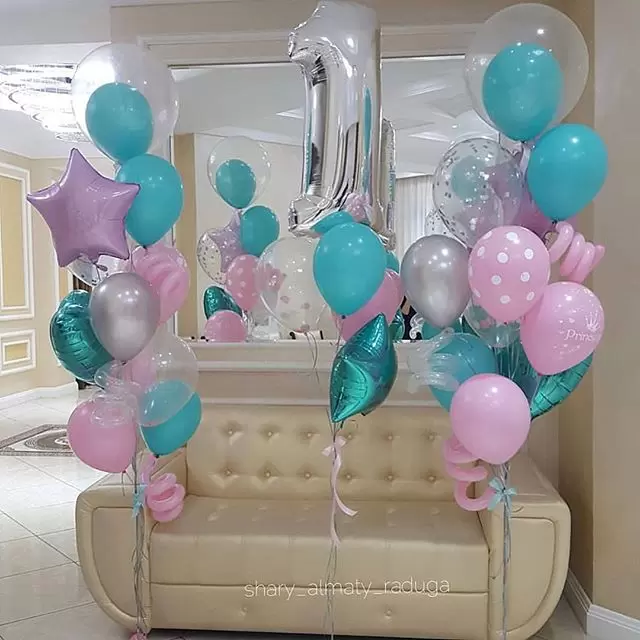 Шар с гелием (30"/76 см) Звезда, Океан
