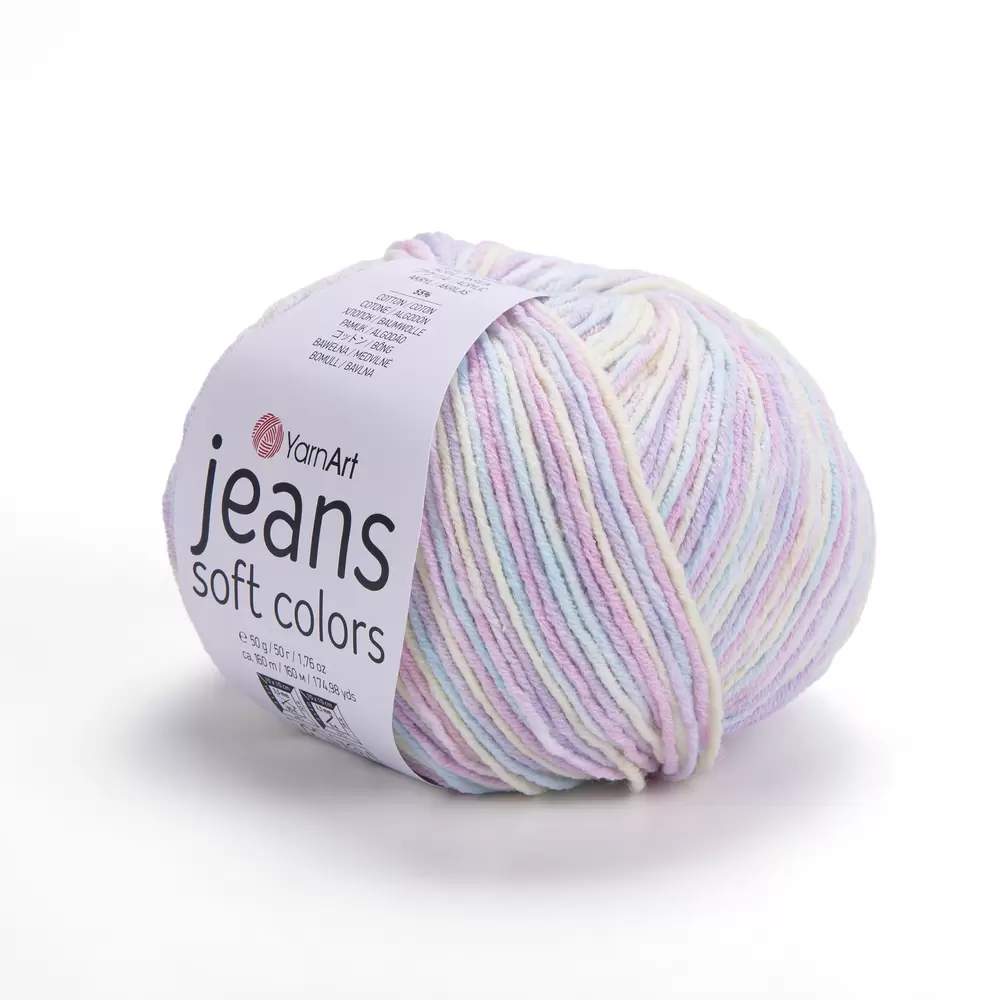 Пряжа Yarnart JEANS SOFT COLOR цвет 6212