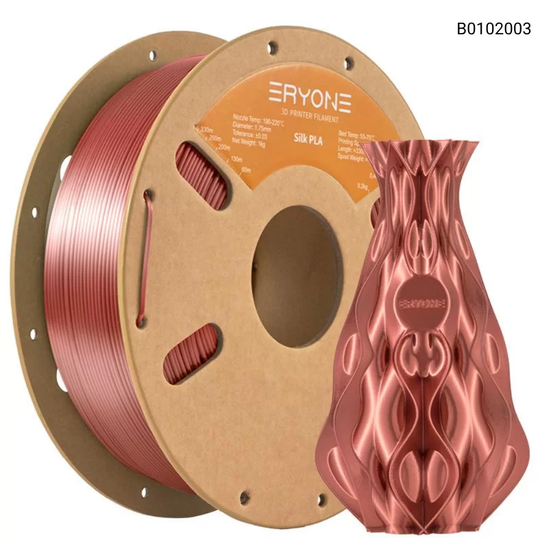 Пластик для 3D принтера Eryone Silk PLA 1.75mm, 1KG/roll, Цвет Copper