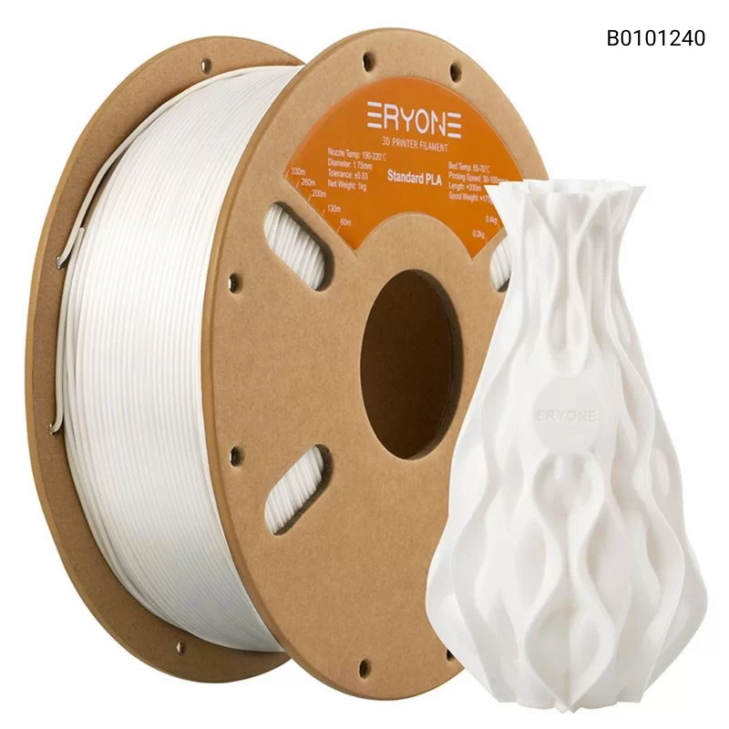 Пластик для 3D принтера Eryone Standard PLA 1.75mm, 1KG/roll, Цвет Jade White