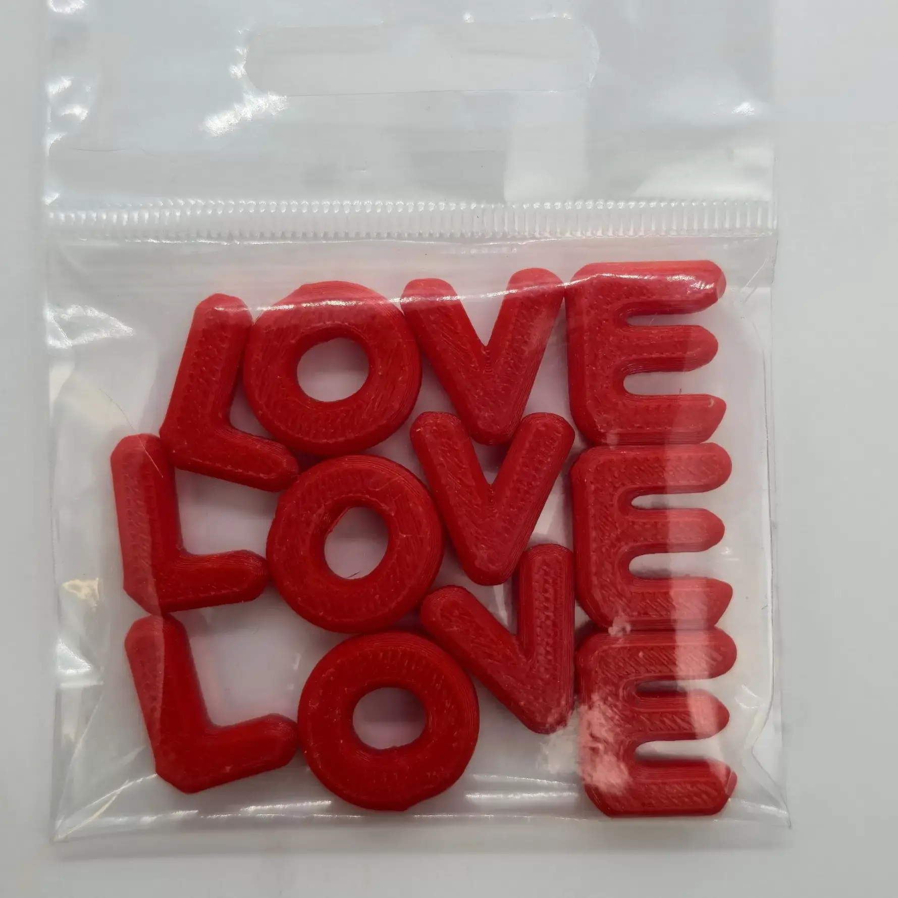 3Д Буквы 3 набора LOVE, Цвет красный