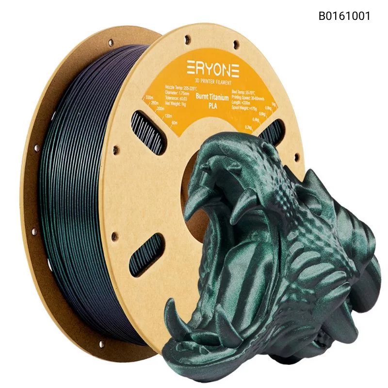 Пластик для 3D принтера Eryone Burnt Titanium PLA 1.75mm/1KG, Цвет White