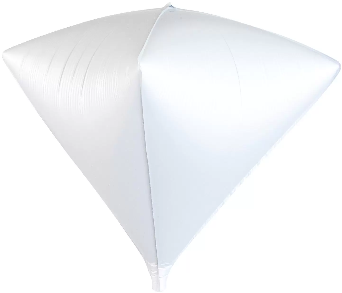 Шар с гелием (27"/69 см) Алмаз, Белый