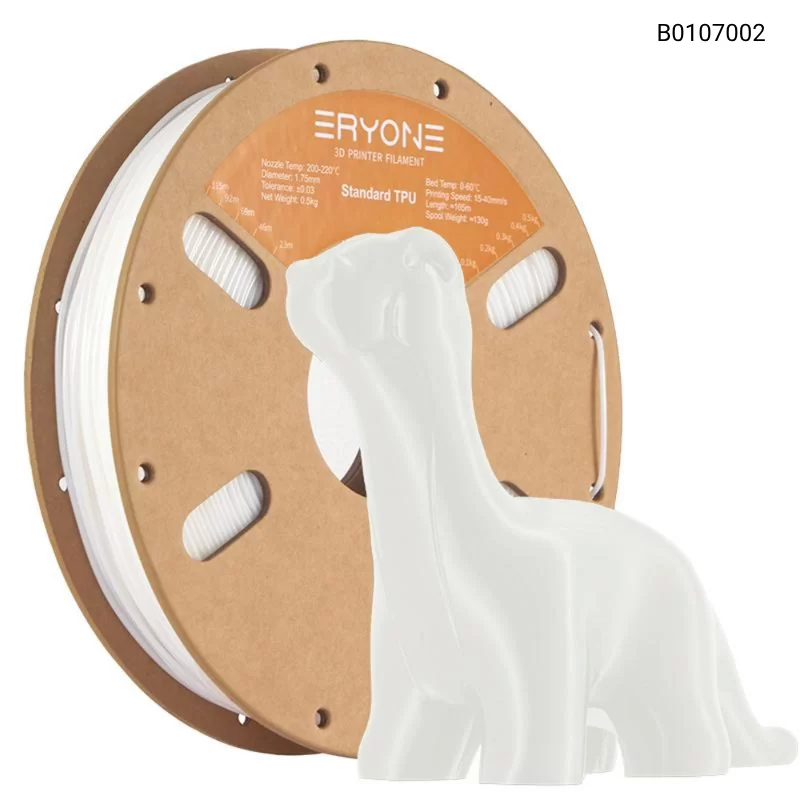 Пластик для 3D принтера Eryone TPU （95A）1.75mm, 0.5KG/roll, Цвет White