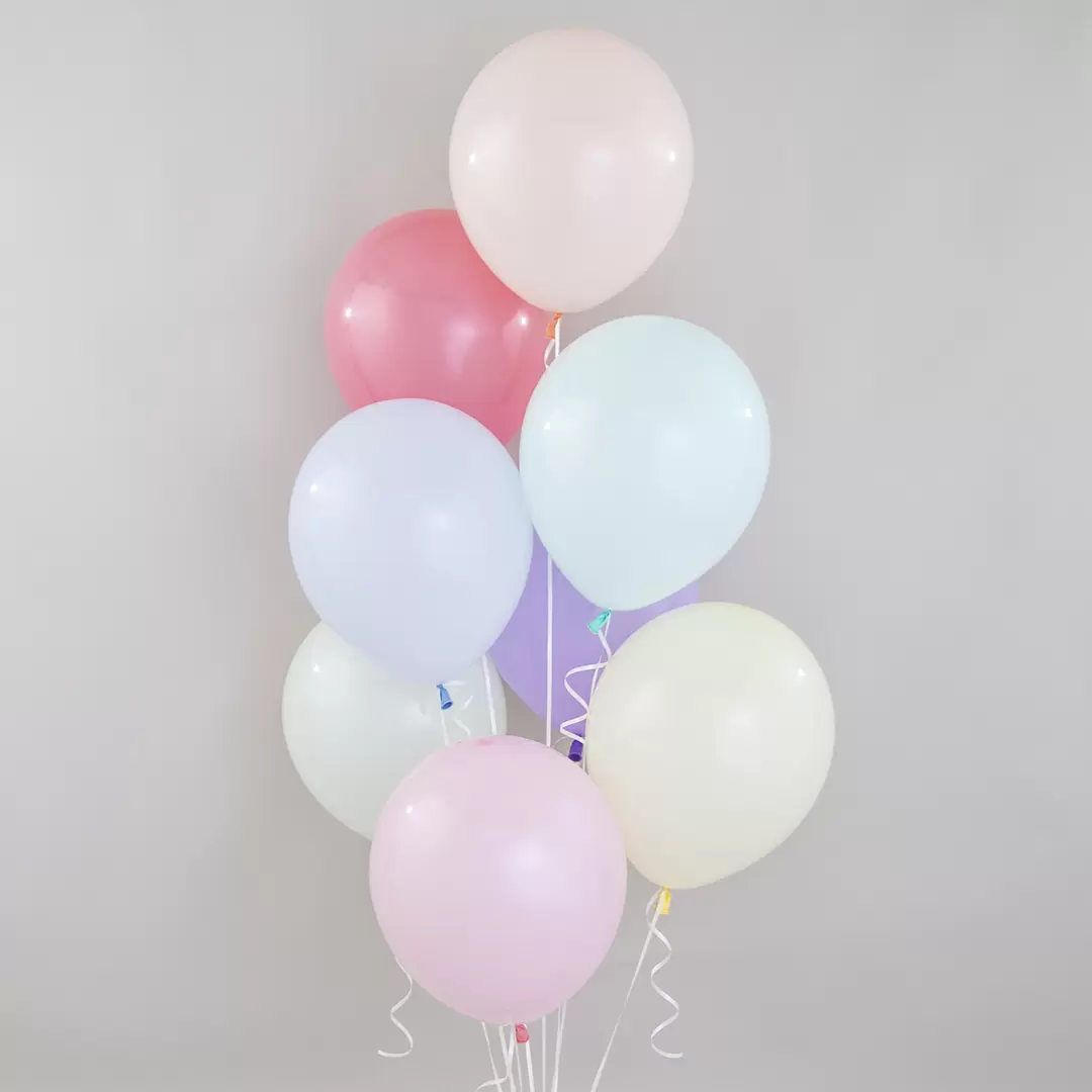 Шар с гелием (12''/30 см) Оранжевый коралл, макарунс