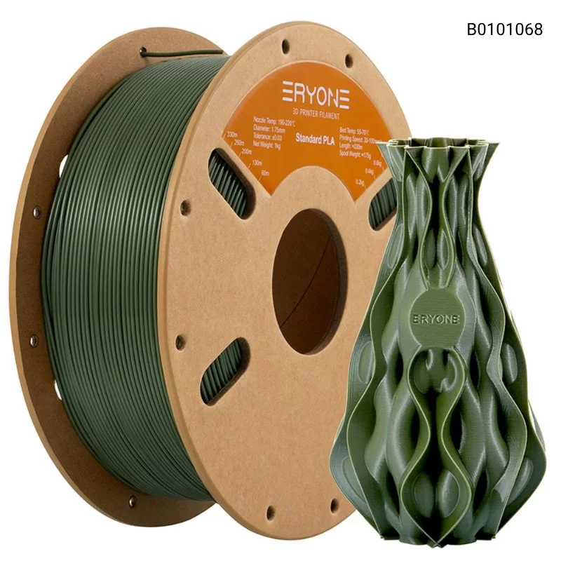 Пластик для 3D принтера Eryone Standard PLA 1.75mm, 1KG/roll, Цвет Army Green