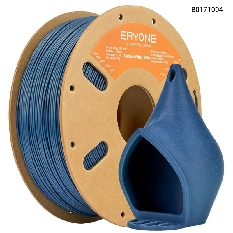 Пластик для 3D принтера Eryone Carbon Fiber ASA 1.75mm, 1KG/roll, Цвет Blue